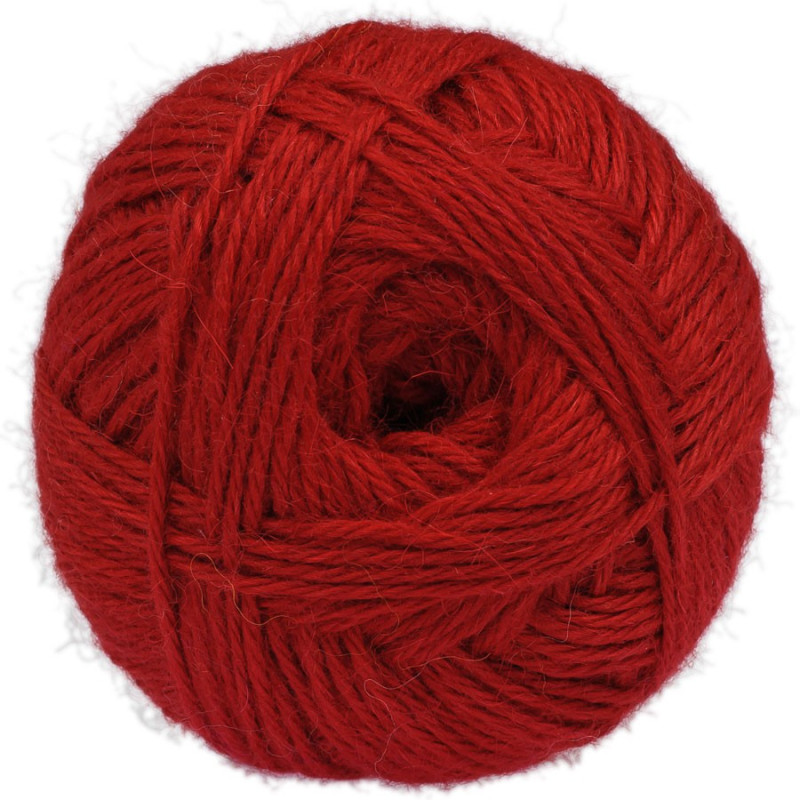 Red - 100% baby llama - Medium - 100 gr./ 218 yd.