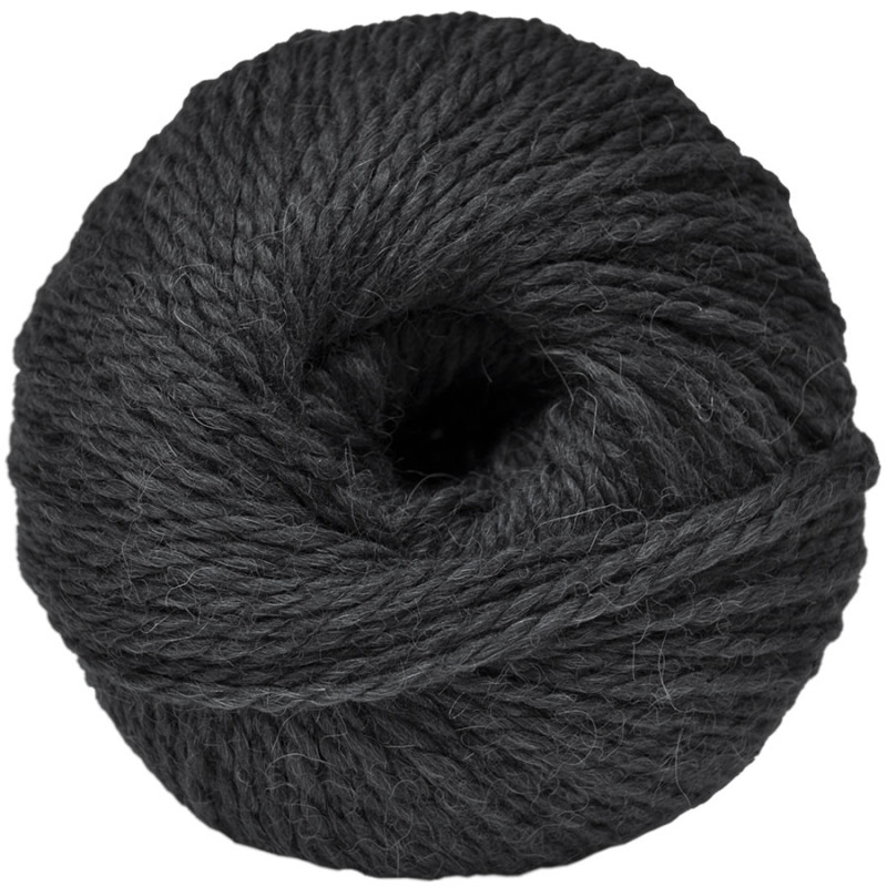 Alpaca and Sheep Wool - Graphite grey  - 100 gr.