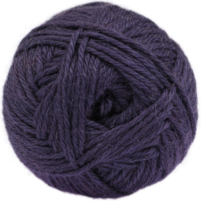 Purple indigo - Baby llama/Merino wool - Bulky - 100 gr./178 yd.