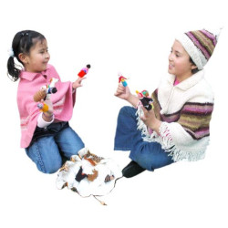 Set of 10 “Farmer” finger puppets with case