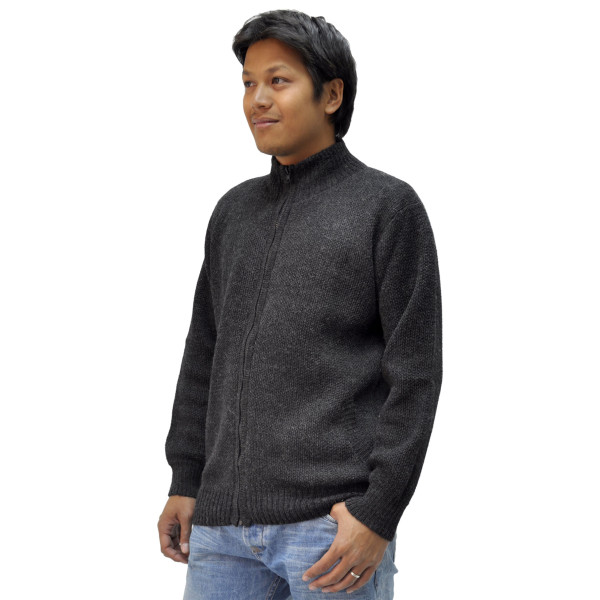 Zippered cardigan - Alpaca Wool