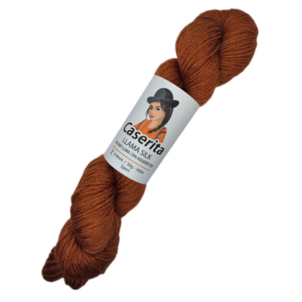 Brick - Baby Llama and Silk - 50 gr./ 180 yd.