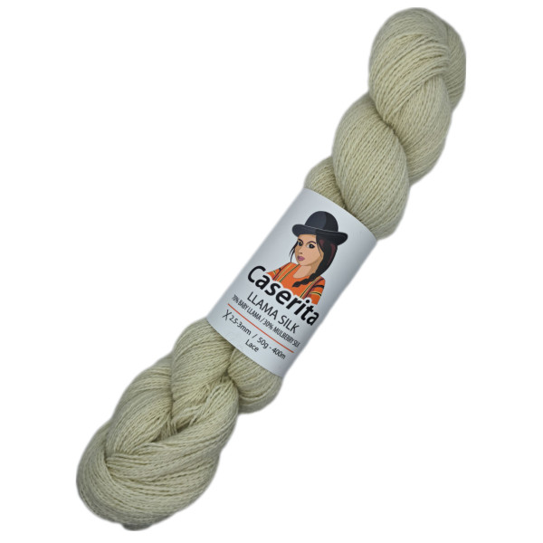 Raw white - Baby Llama and Silk