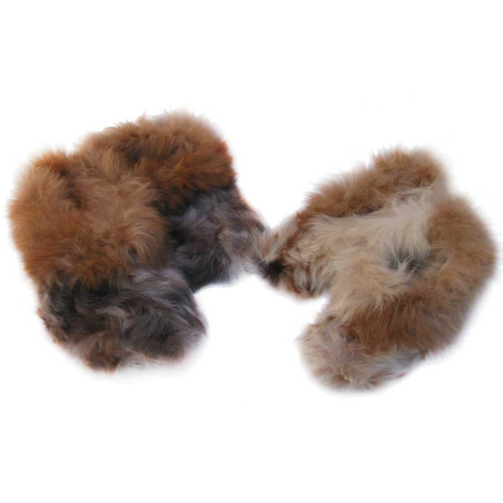 Plush Slippers for Children - Alpaca Fur